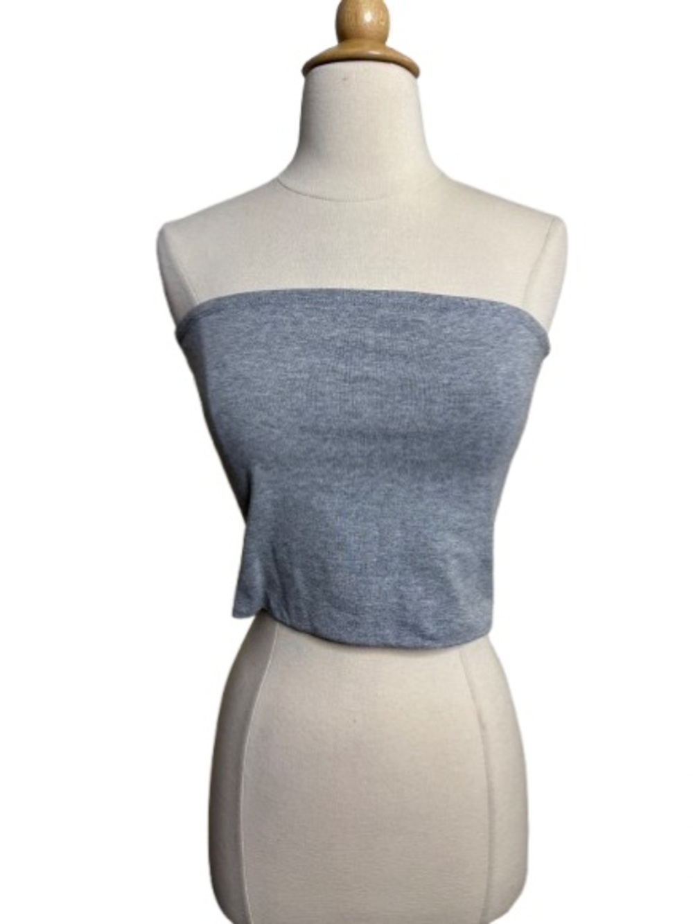 Gray Strapless Tube Top - Women's Bandeau